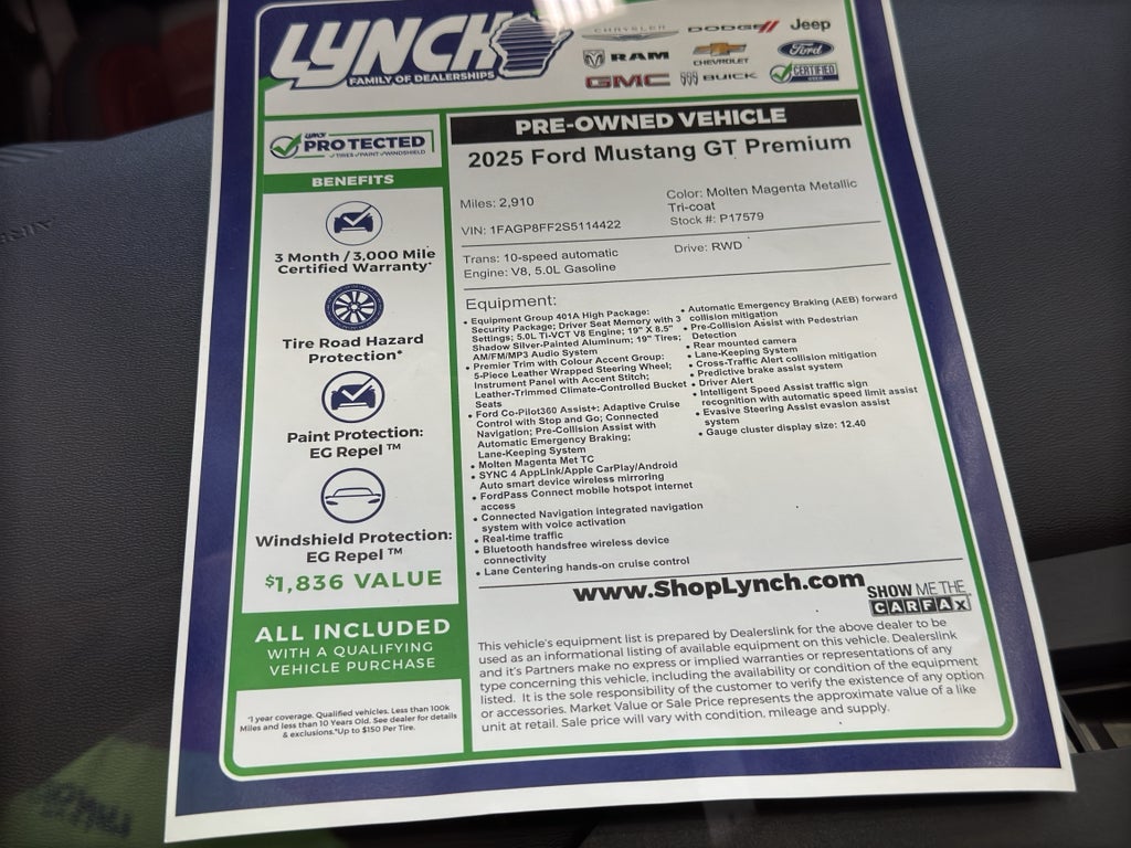 2025 Ford Mustang GT Premium