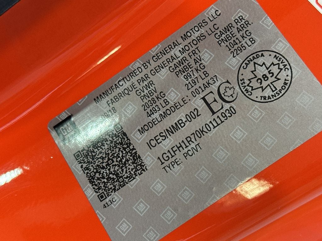 2019 Chevrolet Camaro 2SS