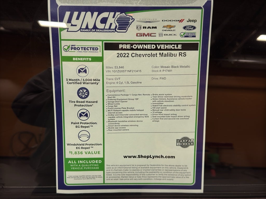 2022 Chevrolet Malibu RS