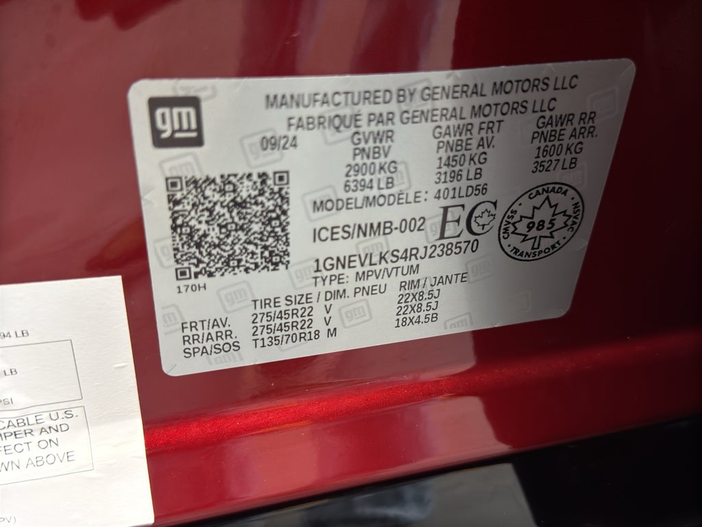 2024 Chevrolet Traverse RS