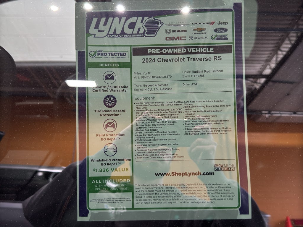 2024 Chevrolet Traverse RS