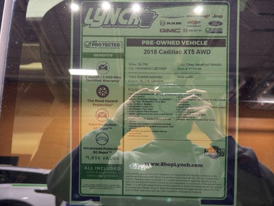 2018 Cadillac XT5 AWD