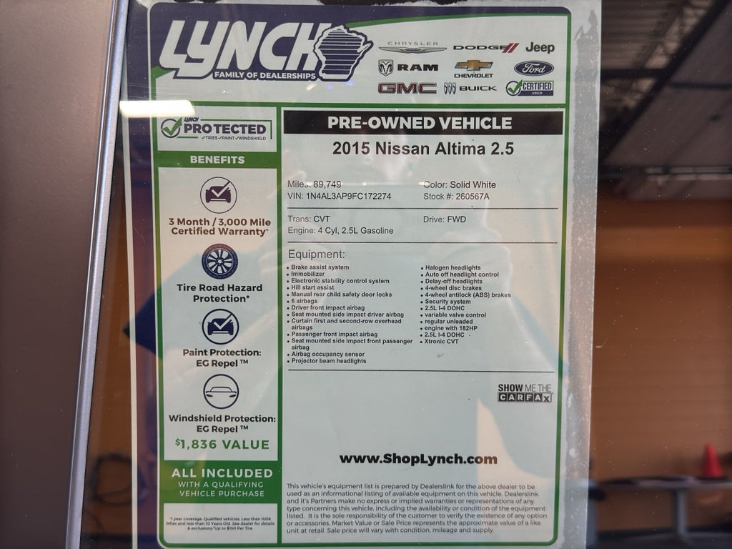 2015 Nissan Altima 2.5
