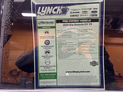 2020 Kia Sorento EX V6