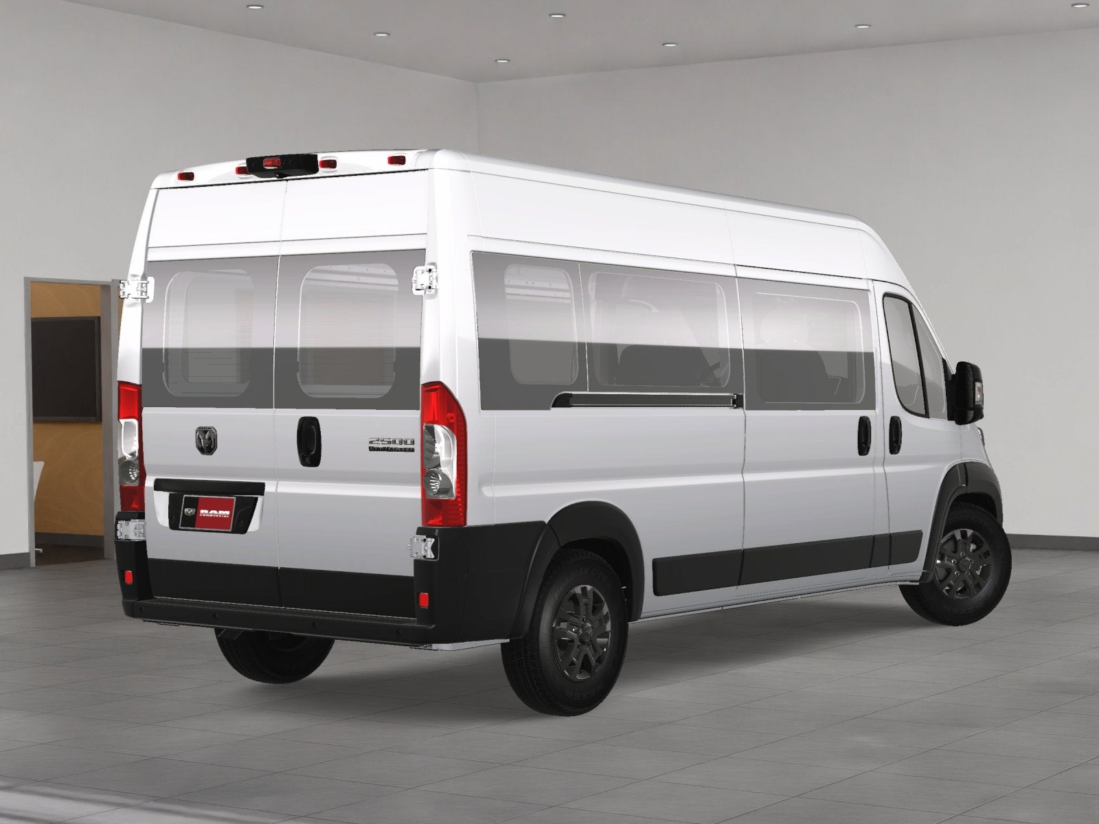2025 RAM ProMaster 2500 Window Van SLT+ 10 Passenger Halfback