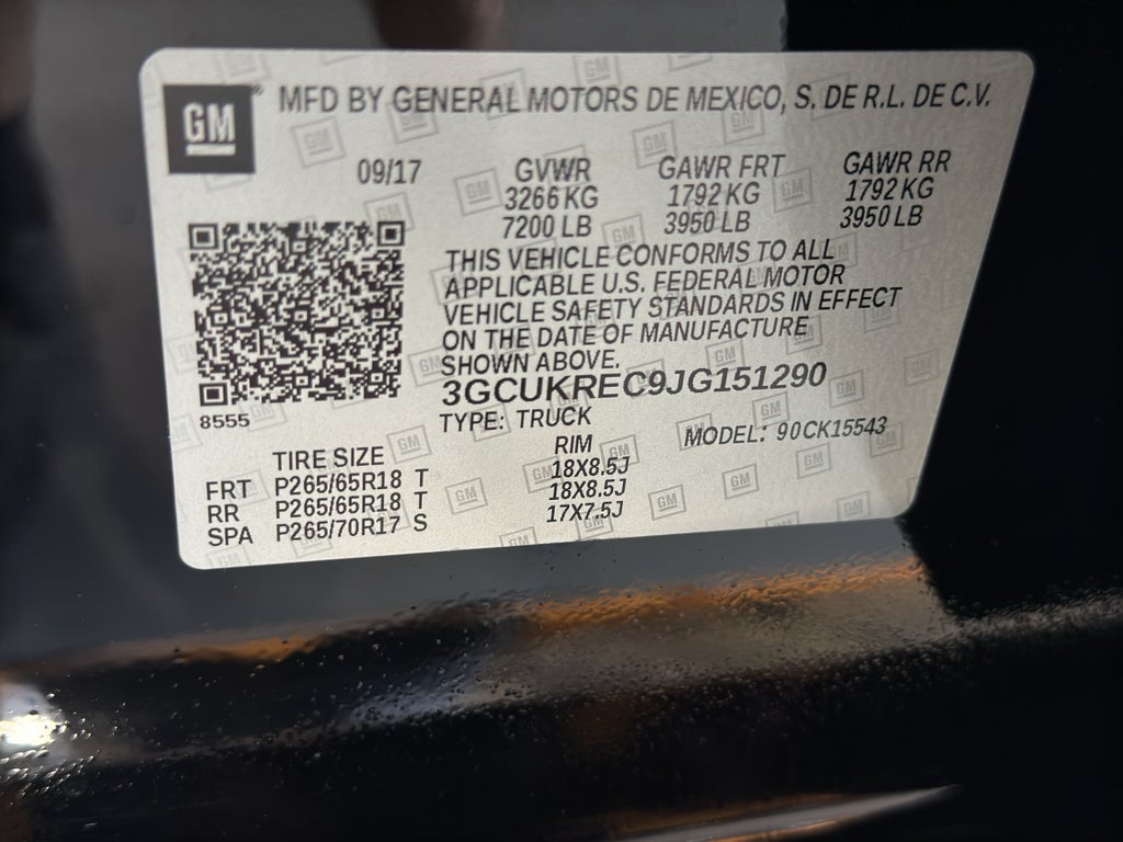 2018 Chevrolet Silverado 1500 LT