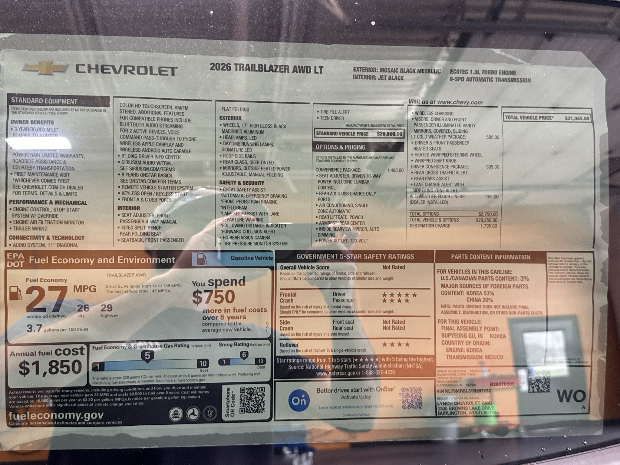 2026 Chevrolet Trailblazer LT