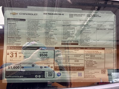 2026 Chevrolet Trailblazer RS