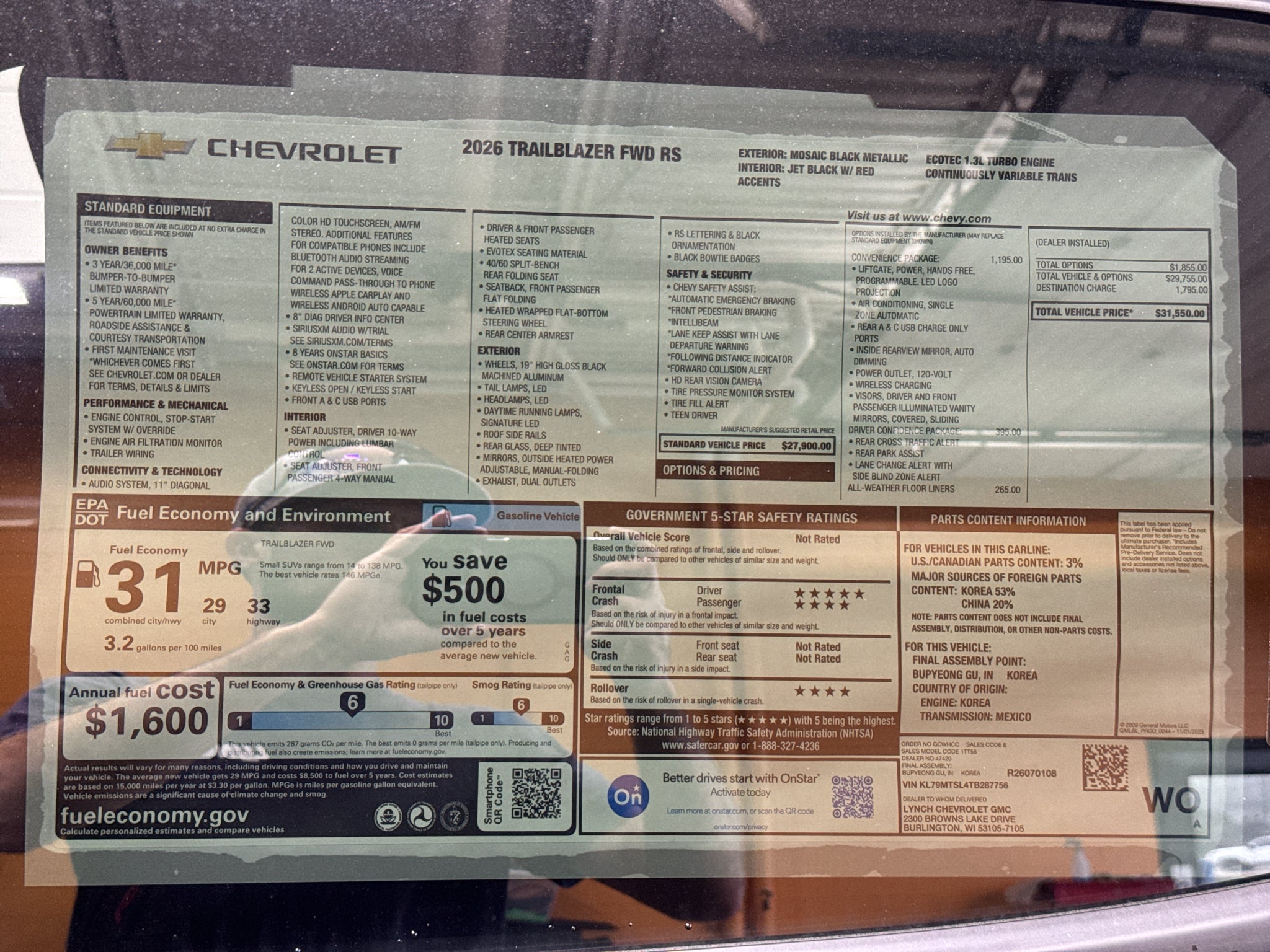 2026 Chevrolet Trailblazer RS