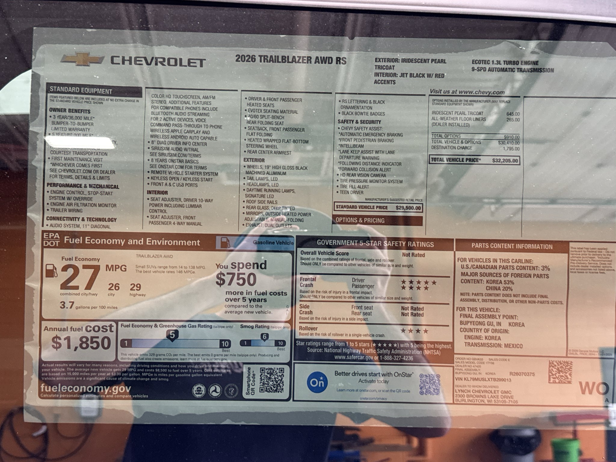 2026 Chevrolet Trailblazer RS